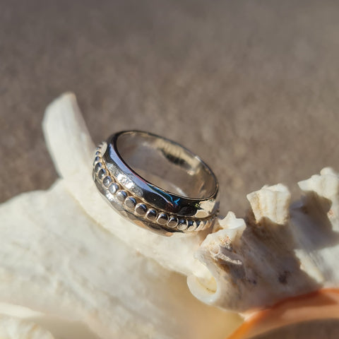 Solid Silver Spinner Ring