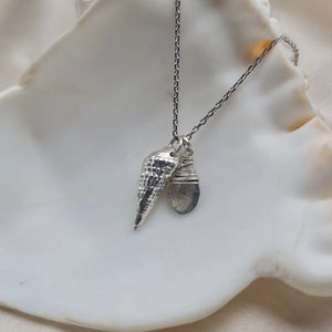 Mermaid Treasure Cone Shell Necklace