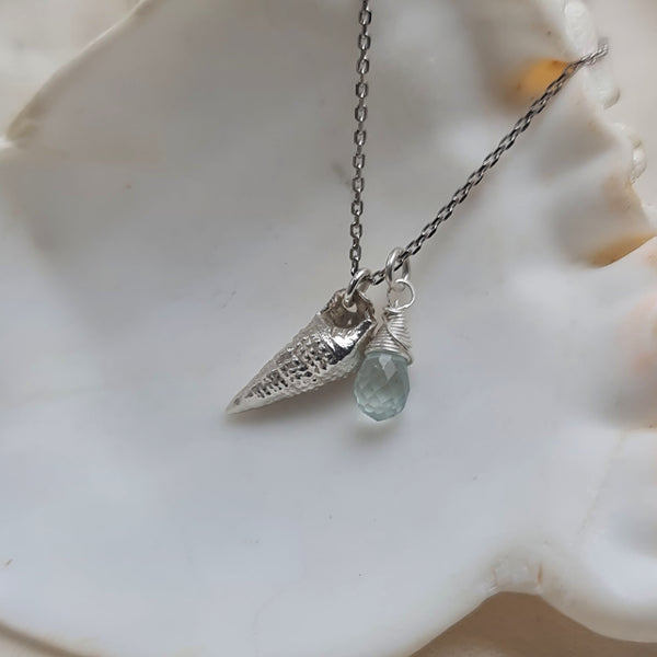 Mermaid Treasure Cone Shell Necklace
