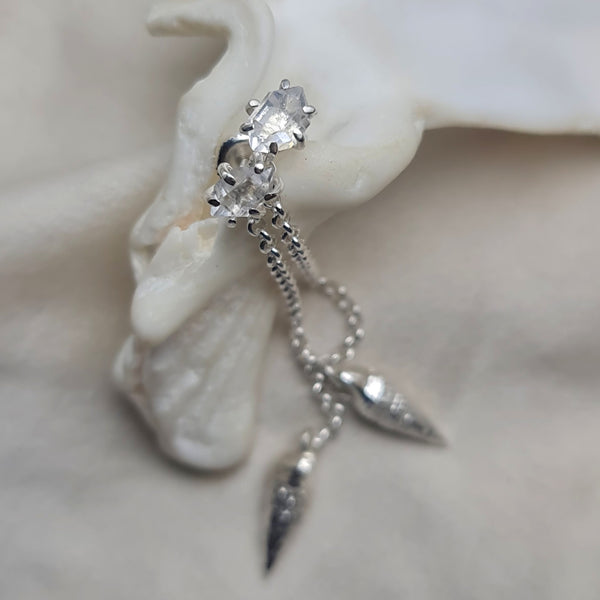 Mermaid Treasure Convertable Drop/Stud Earrings